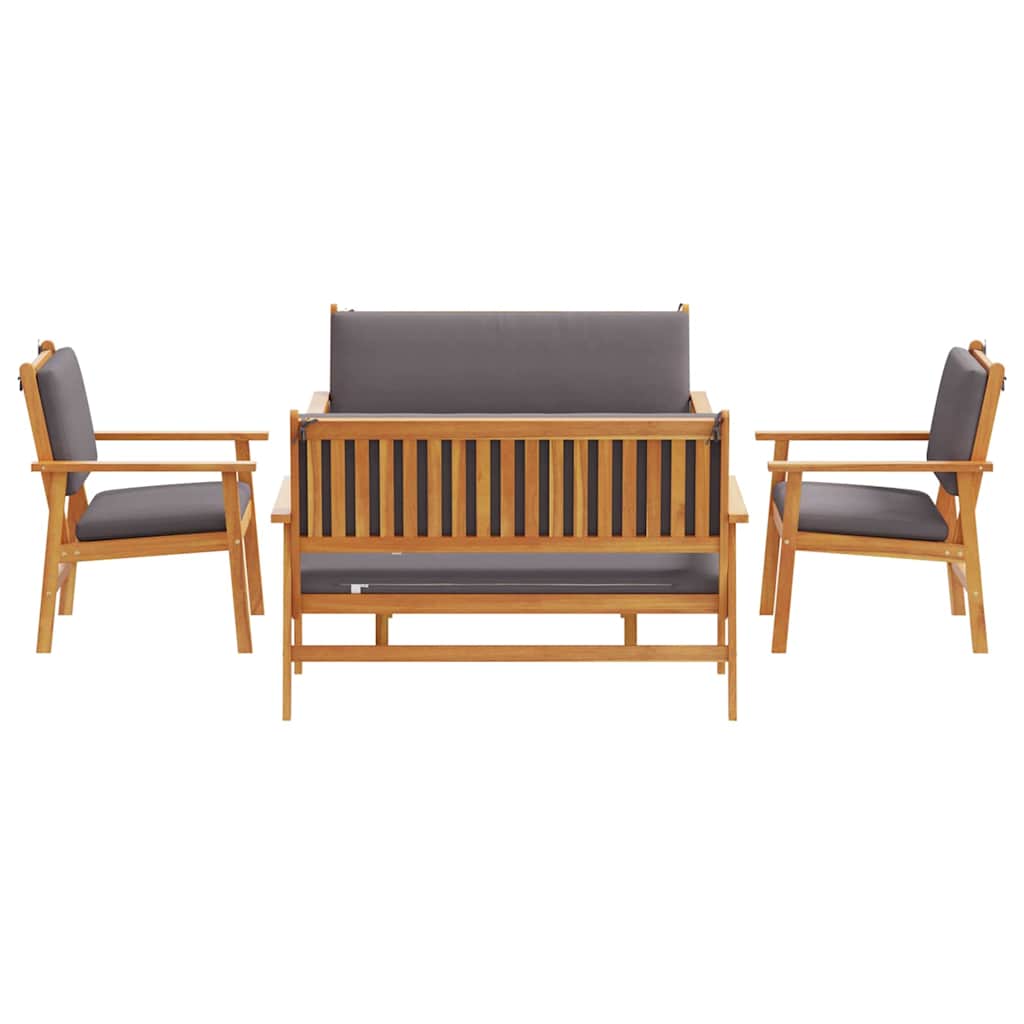 Gartensofa-set 5 pcs Braun Massivholz Akazie