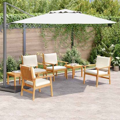 Gartensofa-set 6 pcs Braun Massivholz Akazie