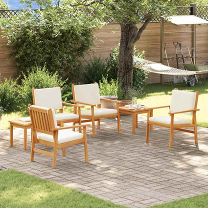 Gartensofa-set 6 pcs Braun Massivholz Akazie