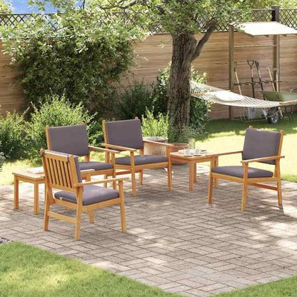 Gartensofa-set 6 pcs Braun Massivholz Akazie