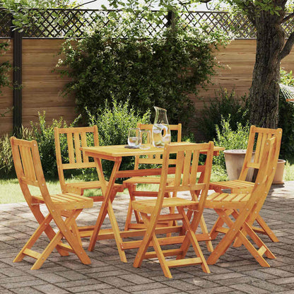 vidaXL Gartenstuhl 6 pcs Öl-Natur 40 x 42 x 85 cm Massivholz Akazie