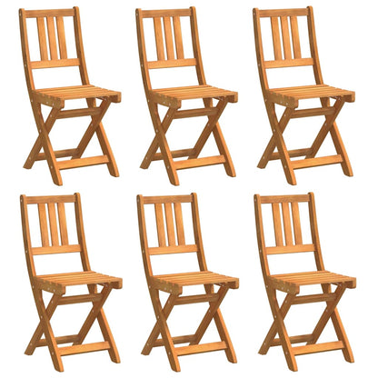 vidaXL Gartenstuhl 6 pcs Öl-Natur 40 x 42 x 85 cm Massivholz Akazie