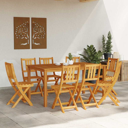 vidaXL Gartenstuhl 8 pcs Öl-Natur 40 x 42 x 85 cm Massivholz Akazie