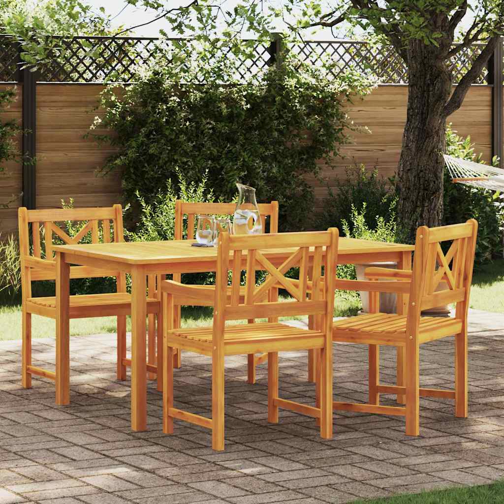 vidaXL Gartenstuhl 4 pcs 56 x 56 x 90 cm Massivholz Akazie
