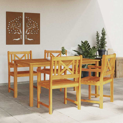 vidaXL Gartenstuhl 4 pcs 56 x 56 x 90 cm Massivholz Akazie
