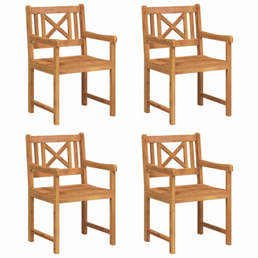 vidaXL Gartenstuhl 4 pcs 56 x 56 x 90 cm Massivholz Akazie
