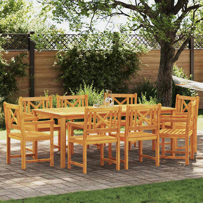 vidaXL Gartenstuhl 8 pcs 56 x 56 x 90 cm Massivholz Akazie