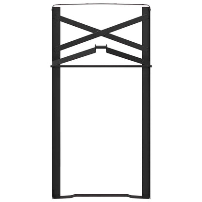 vidaXL Bier Tischbein 2 pcs Schwarz 39 x 3 x 75 cm