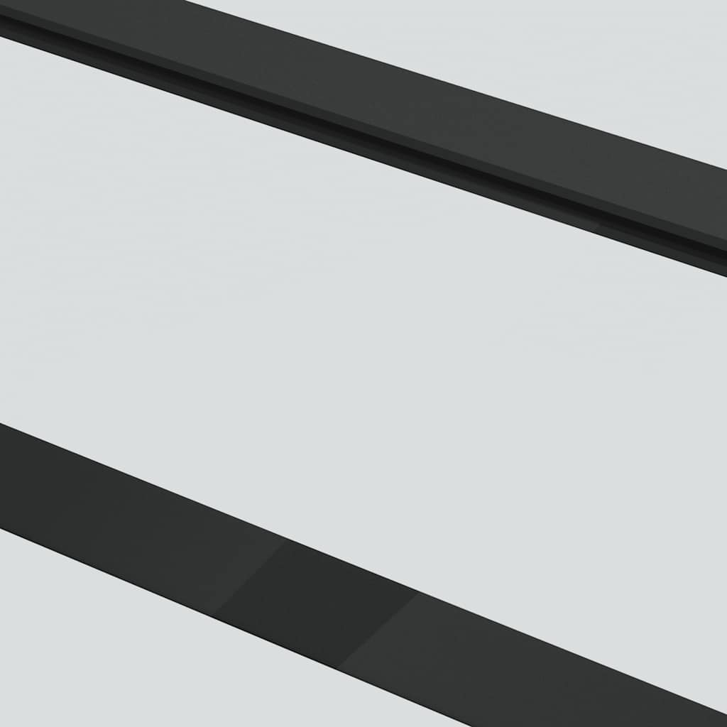 vidaXL Schiebetür mit Beschlag 76x205 cm ESG-Glas & Aluminium