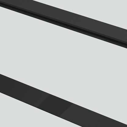 vidaXL Schiebetür mit Beschlag 76x205 cm ESG-Glas & Aluminium