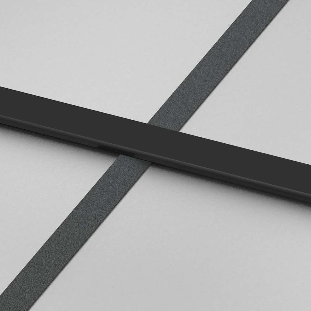 vidaXL Schiebetür mit Beschlag 102,5x205 cm ESG-Glas & Aluminium
