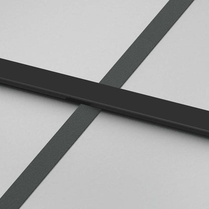 vidaXL Schiebetür mit Beschlag 102,5x205 cm ESG-Glas & Aluminium
