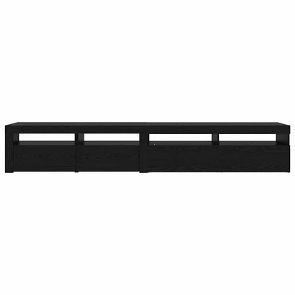 vidaXL TV-Schränk 2 pcs Schwarz Eichen-Optik 240 x 35 x 40 cm