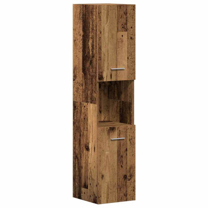 vidaXL Badezimmermöbel-Set Wandmontiert 3 pcs Altholz Holzwerkstoff