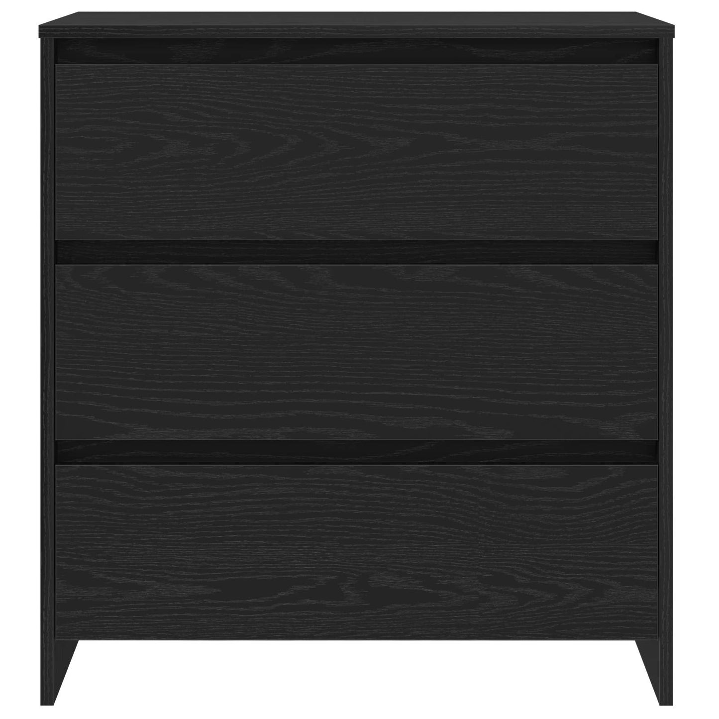 Sideboard 3 pcs Schwarz 70 x 41 x 75 cm Holzwerkstoff