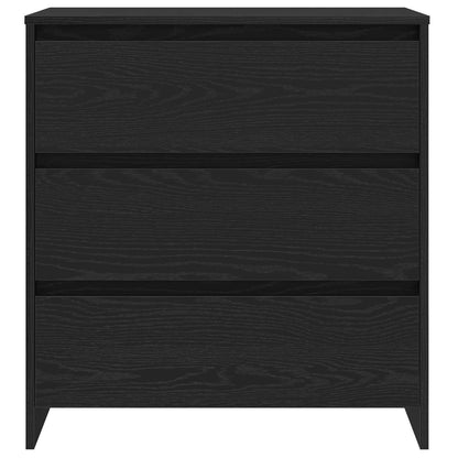 Sideboard 3 pcs Schwarz 70 x 41 x 75 cm Holzwerkstoff