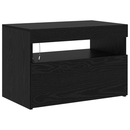 vidaXL Meubles TV 2 pcs Noir aspect chêne 180 x 35 x 40 cm