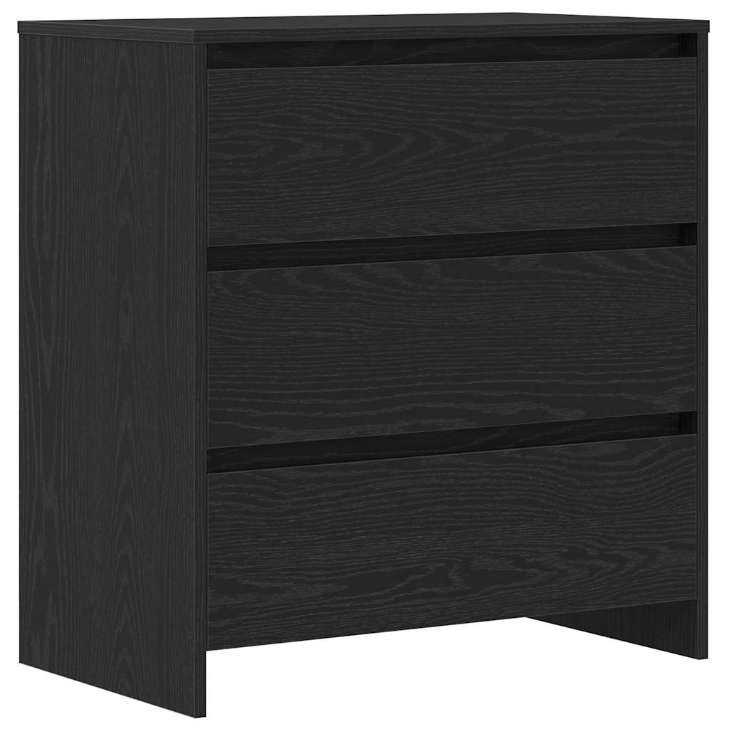 Sideboard 2 pcs Schwarz 70 x 41 x 75 cm Holzwerkstoff