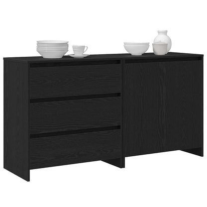 Sideboard 2 pcs Schwarz 70 x 41 x 75 cm Holzwerkstoff