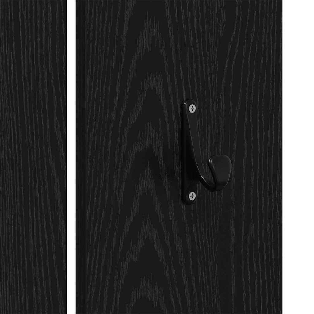 vidaXL Flurmöbel-Set 3 pcs Schwarz Eichen-Optik 80 x 31 x 40 cm