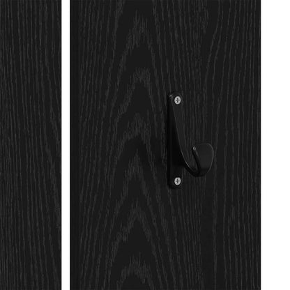 vidaXL Flurmöbel-Set 3 pcs Schwarz Eichen-Optik 80 x 31 x 40 cm