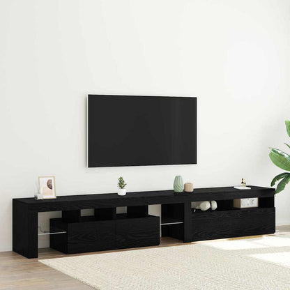 TV-Schränk 2 pcs Schwarz Eichen-Optik 230 x 36,5 x 40 cm