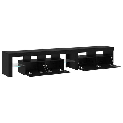 TV-Schränk 2 pcs Schwarz Eichen-Optik 230 x 36,5 x 40 cm