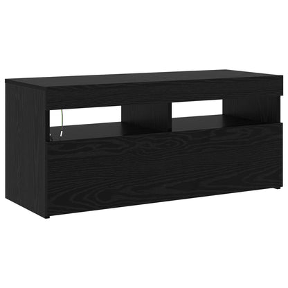 TV-Schränk 2 pcs Schwarz Eichen-Optik 230 x 36,5 x 40 cm