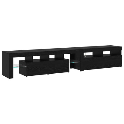 TV-Schränk 2 pcs Schwarz Eichen-Optik 230 x 36,5 x 40 cm