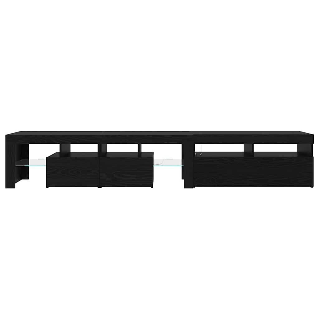 TV-Schränk 2 pcs Schwarz Eichen-Optik 230 x 36,5 x 40 cm