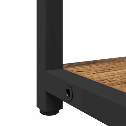 Badezimmermöbel-Set mit Regal mit Tür 2 pcs Braun Holzwerkstoff