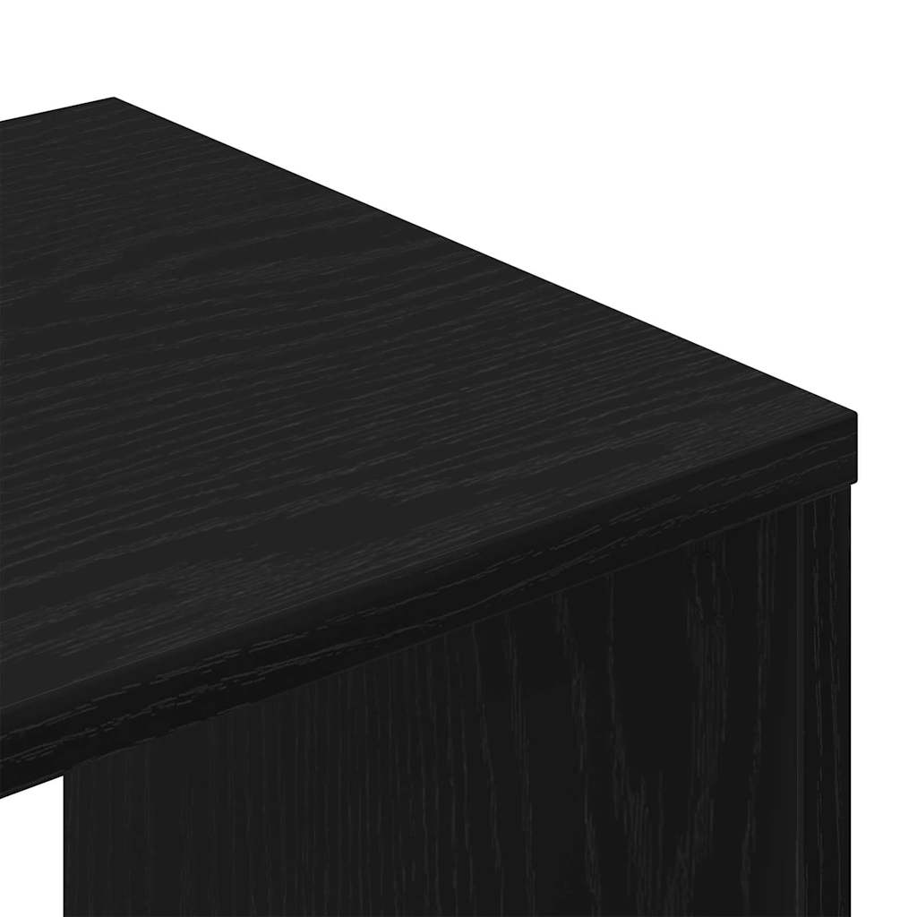 vidaXL TV-Schrankset 3 pcs Schwarz Eichen-Optik Holzwerkstoff