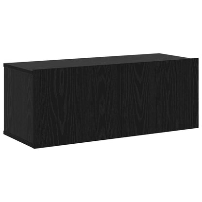 vidaXL TV-Schrankset 3 pcs Schwarz Eichen-Optik Holzwerkstoff