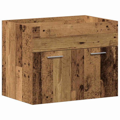 vidaXL Badezimmerschrank mit Schubladen Wandmontiert Holzwerkstoff