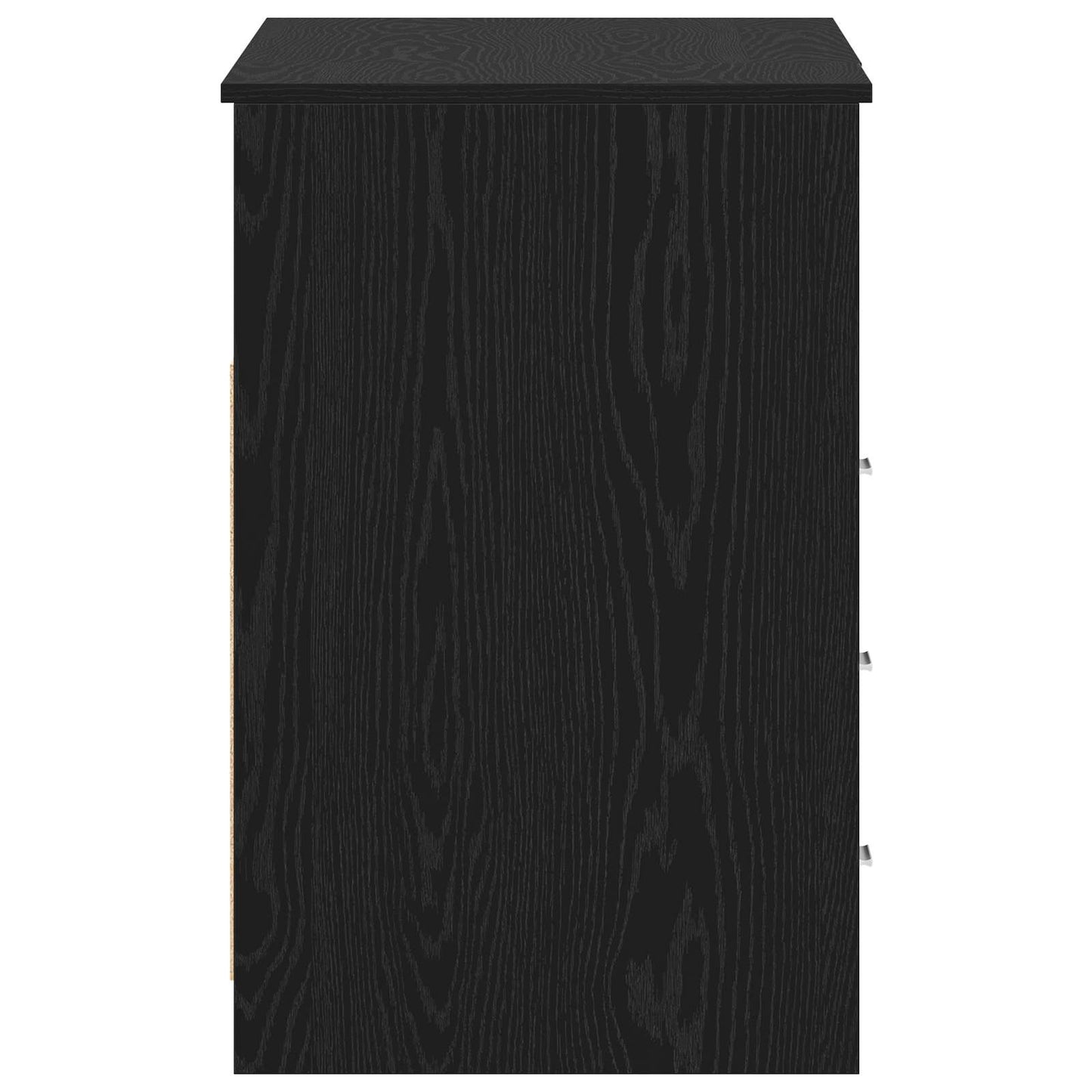 vidaXL Schreibtisch 2 pcs Schwarz Eichen-Optik 140 x 50 x 76 cm