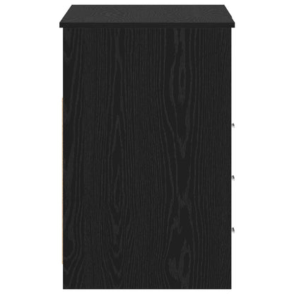 vidaXL Schreibtisch 2 pcs Schwarz Eichen-Optik 140 x 50 x 76 cm