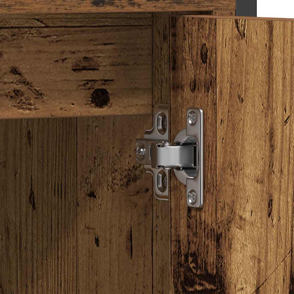 vidaXL Badezimmermöbel Set mit Speicher 3 pcs Braun 33 x 33 x 120.5 cm
