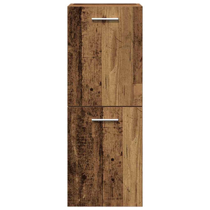 vidaXL Badezimmermöbel-Set Wandmontiert 4 pcs Braun Holzwerkstoff