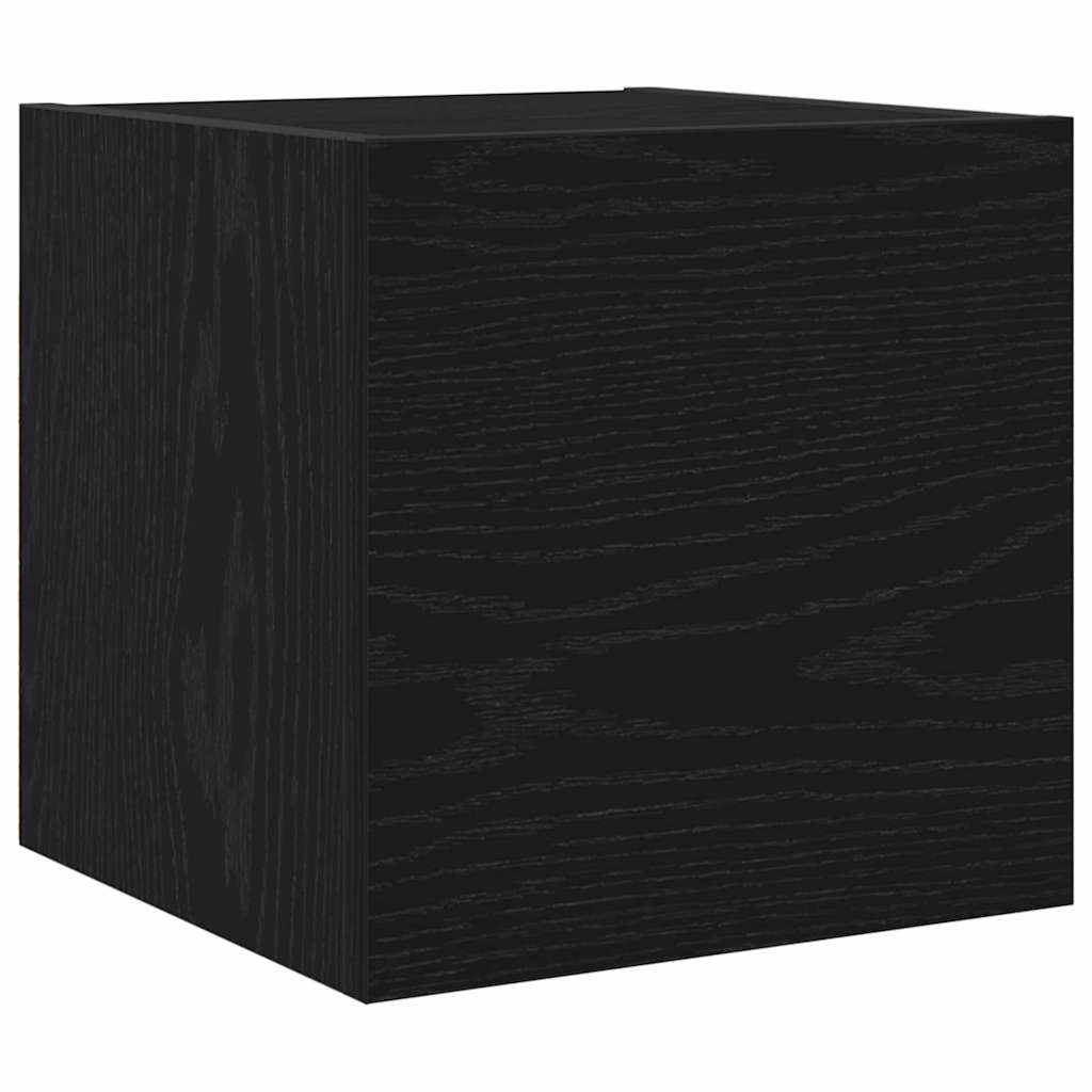 vidaXL TV-Schrankset 8 pcs Schwarz Eichen-Optik Holzwerkstoff