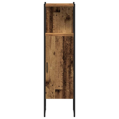vidaXL Badezimmermöbel-Set mit Regal mit Tür 4 pcs Braun Holzwerkstoff