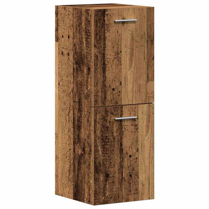 vidaXL Badezimmermöbel-Set mit Regal mit Tür 5 pcs Braun Holzwerkstoff