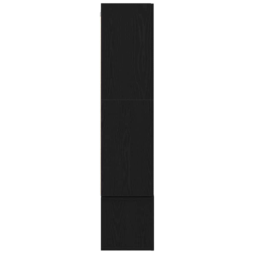 vidaXL TV-Schrankset 6 pcs Schwarz Eichen-Optik Holzwerkstoff