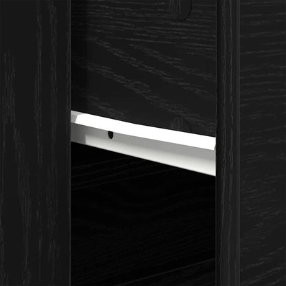 vidaXL Sideboard Schwarz Eichen-Optik 240 x 33 x 70 cm Holzwerkstoff