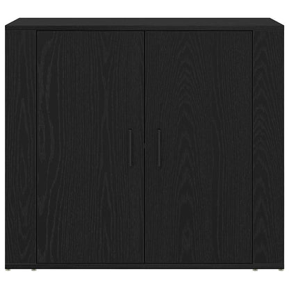 vidaXL Sideboard Schwarz Eichen-Optik 240 x 33 x 70 cm Holzwerkstoff