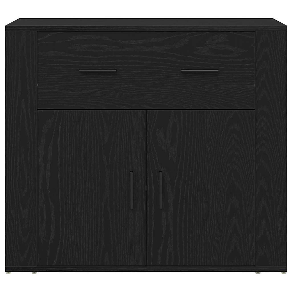 vidaXL Sideboard Schwarz Eichen-Optik 240 x 33 x 70 cm Holzwerkstoff