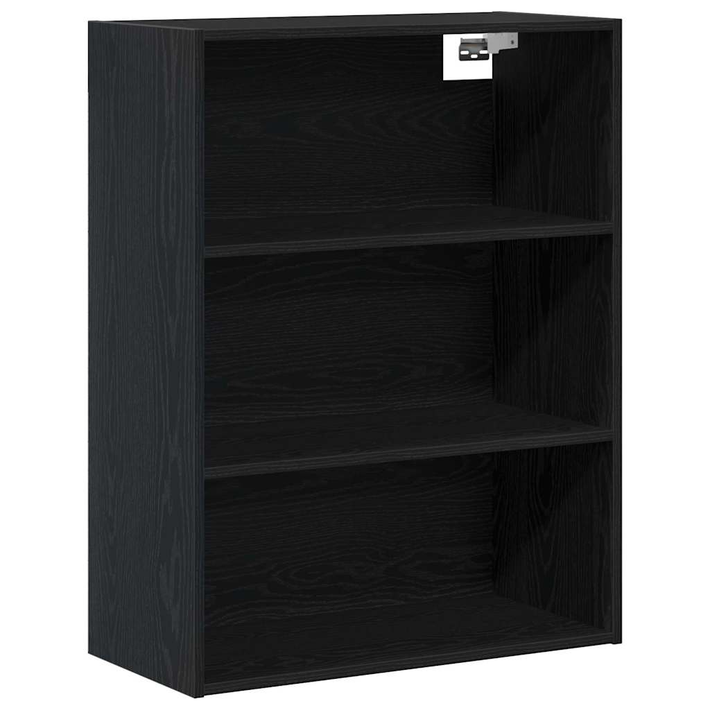 vidaXL Highboard Schwarz Eichen-Optik 69,5 x 34 x 180 cm Holzwerkstoff