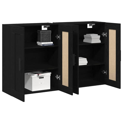 vidaXL Wandmontierter Schrank 2 pcs Altholz 69,5 x 34 x 90 cm