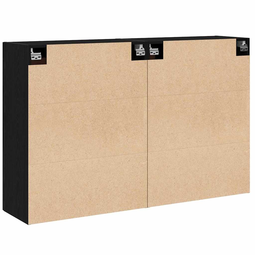 vidaXL Wandmontierter Schrank 2 pcs Artisan-Eiche 69,5 x 34 x 90 cm