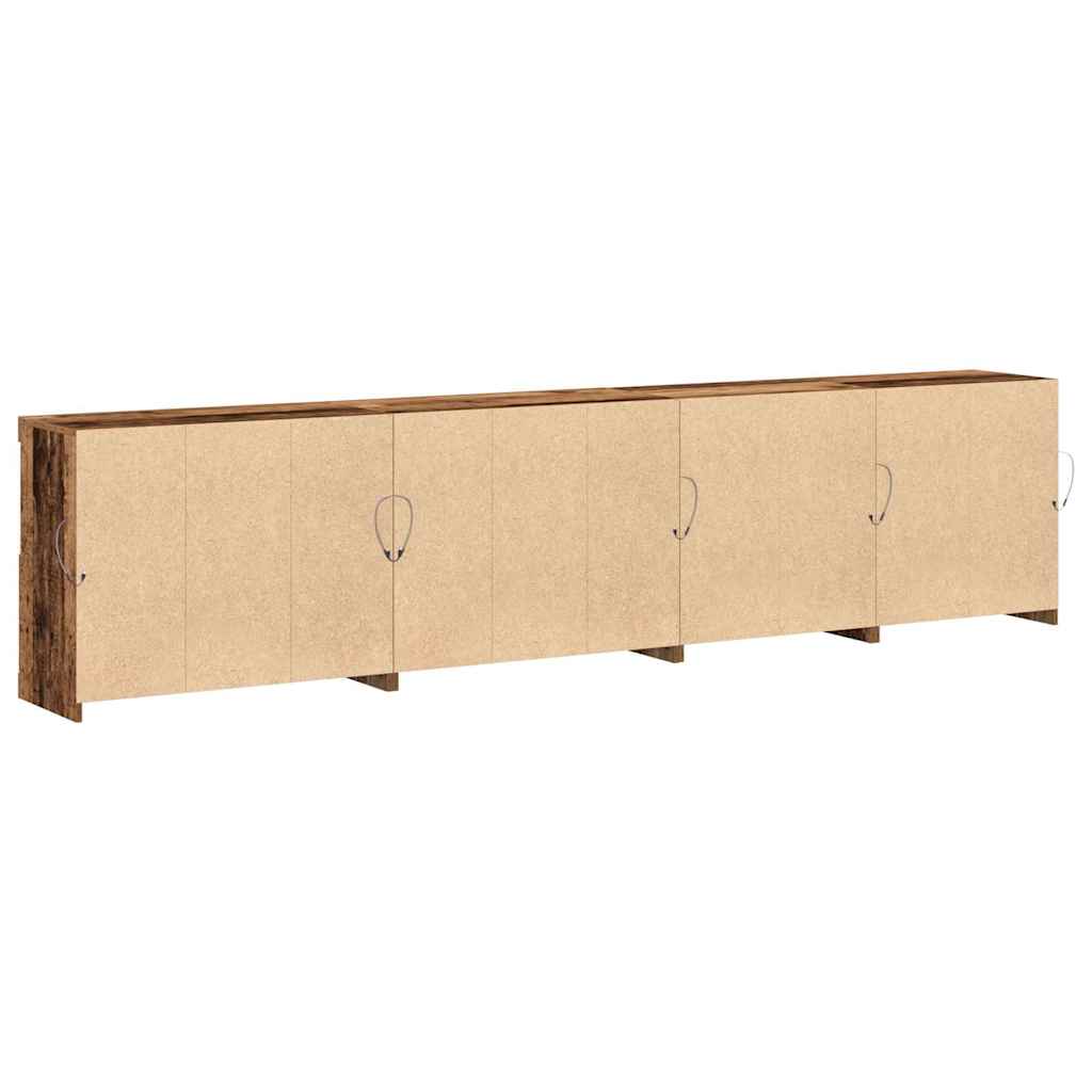 vidaXL LED-Sideboard Altholz 283 x 37 x 67 cm Holzwerkstoff