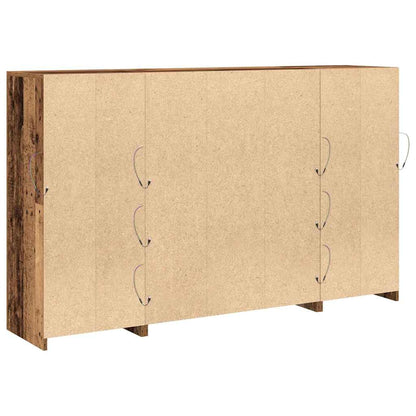 vidaXL LED-Sideboard Altholz 163 x 37 x 100 cm Holzwerkstoff